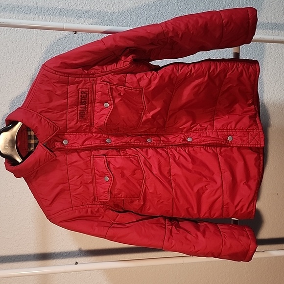 Hollister Jackets & Blazers - Hollister Women's Puffer Jacket Red Size XL.